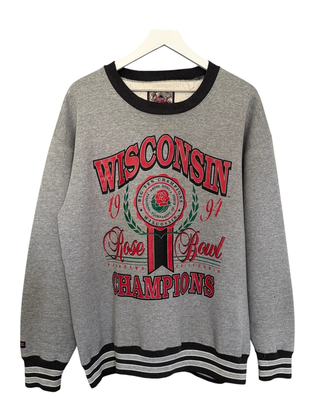 Vintage 90s Jansport Wisconsin Badgers 1994 Rose Bowl Champions Sweatshirts XL